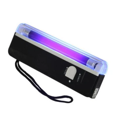 Torcia portatile a luce UV con torcia a LED Rilevatore di denaro portatile Rilevamento di timbri di segni fluorescenti, certificati